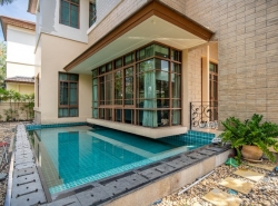 ปล่อยเช่าบ้านเดี่ยวโครงการ บ้าน แสนสิริ สุขุมวิท 67  ขนาด 110 ตรว. 4 นอน 5 น้ำ อยู่ใจกลางหมู่บ้าน Superluxury