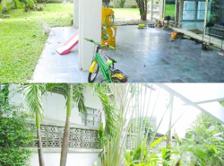 บรม 11-19  บ้านเดี่ยว 2ชั้น 4นอน ใหญ่มากถูกที่สุด ในเซ็นทรัลปิ่นเกล้า 450ม. 89ตร.วา. 2น้ำ 285 ตร.ม.ให้เช่า ครัวบิวท์อิน หาของกินสะดวก 