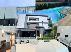เลียบด่วนเอกมัย รามอินทรา เซ็นทรัลอีสต์วิวล์ รร.นานาชาตินีวา 300 ม.คฤหาสน์  Pool villa 3ชั้น จัดเต็มเฟอร์พร้อมลิฟท์ 80 ตร.ว.300 ตร.ม.ใหม่