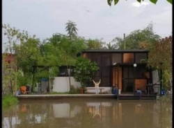 ขายบ้านเดี่ยว  ติดริมคลอง ใกล้ถนน อ.นครชัยศรี นครปฐม พื้นที่ 2.60 งาน
