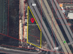ขายที่ดินถนนเลียบมอเตอร์เวย์ ลาดกระบัง เนื้อที่  4 ไร่ ขายรวม 50 ล้านบาท ลาดกระบัง กรุงเทพฯ