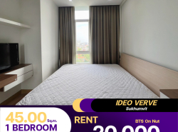ให้เช่าคอนโด Ideo Verve Sukhumvit ห้องตกแต่งมาพร้อมเข้าอยู่ เป็นห้องพิเศษ