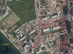 MT83 Sale ขาย ที่ดิน 9 ไร่ พื้นที่สีแดง ที่ดินเสมอถนน ริมถนนเทพประสิทธิ์ ย่านพัทยา ชลบุรี ใกล้ทะเล