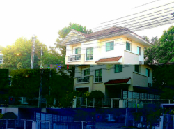 บิ๊กซี เคหะร่มเกล้า 800m. MRT มีนพัฒนา 3.1 กม.บ้านเดี่ยว 2ชั้น 3นอน 52ตรว.หน้าสโมสร245 ตร.ม.สระว่ายน้ำ ให้เช่า หลังมุม หน้าบ้านกว้าง 