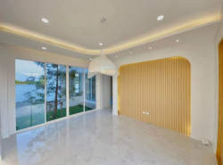 บ้านสร้างใหม่ สไตล์โมเดิร์นมินิมอล ท่าวังตาล สารภี   