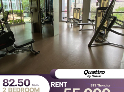 ขาย 2 ห้องนอน 2 ห้องน้ำQuattro By Sansiri ห้องใหญ่ตกแต่งมาพร้อมเข้าอยู่ใกล้ BTS ทองหล่อ