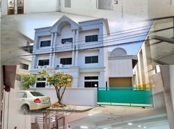 มีลิฟท์ขนสินค้า วงแหวน ราชพฤกษ์ วัดลำโพ 1.3 กม 4นอน โรงงาน 2ชั้นหลังมุม ไฟฟ้า 3 เฟส 195 ตร.วา.1,145 ตร.ม. แม็คโคร บางบัวทอง 4.3 กม.
