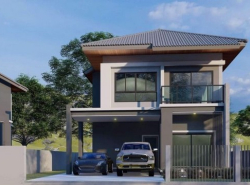 บ้านสร้างใหม่ 2 ชั้น ทำเลดี ใกล้กาดวรุณ โซนป่าแดด  