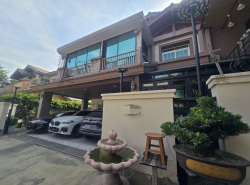 บ้านเดี่ยว มบ.นันทวัน บางนา กม.7 หลังมุม ตกแต่งต่อเติมเต็ม พร้อมบ่อปลาขนาดใหญ่และโซนพักผ่อน พื้นที่ใช้สอยเยอะ ใกล้เมกา บางนา