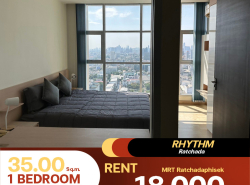 ✨พร้อมให้เช่า คอนโด Rhythm Ratchada✨ที่ทำให้ชีวิตคุณง่ายขึ้น สะดวกสบาย สวยงาม