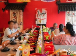 เซ้งร้าน บุฟเฟต์ชาบู ซูชิ พระประแดง สมุทรปราการ ร้านติดถนน โดดเด่นมองเห็นได้ชัด โซนปิ้งย่างก็มี