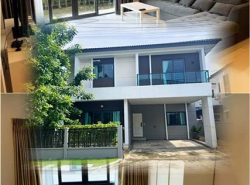 ตลาดโกสุมรวมใจ 0.8 กม รพ.มงกุฏวัฒนะ 3.1 กม. 5 แอร์ ให้เช่า.บ้านเซน 2 ชั้น หลังมุม 4 นอน MRT ดอนเมือง 2.2 กม. 