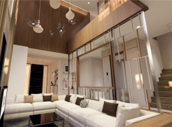 BH3282 ให้เช่าบ้านหรู โครงการ นันทวัน พระราม 9 - ศรีนครินทร์ แบบบ้าน Achievement (M Size) บ้านหรู 3 ชั้น พร้อมลิฟต์ส่วนตัว