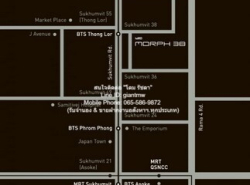 ให้เช่าคอนโดหรู ไอดีโอ มอร์ฟ 38 (Ideo Morph 38) ใกล้ BTS ทองหล่อ ชั้น 5 36 ตร.ม. 1 น 1 น้ำ (Duplex) ราคา 38,000 บาท/เดือน