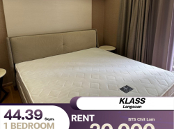 เช่าKlass Laungsuan คอนโดใหม่พร้อมเฟอร์นิเจอร์ ห้องแยกเป็นสัดส่วน