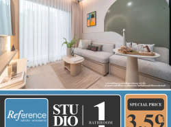 ขายถูกมาก ห้องสตูดิโอ 1 ห้องน้ำ  Reference Sathorn - Wongwianyai  ติด BTS วงเวียนใหญ่