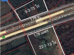 ขายที่ดินติดถนนเลียบมอเตอร์เวย์บางปะอินนครราชสีมาน้ำทะเลสอจันครราชสีมา