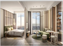 预定只需10万泰铢！！ 出售豪华高层公寓ORIGIN RESIDENCES Sukhumvit （Off paln），低密度，平均每层只有14户，居住私密性和舒适度很高， Crown Residence物业管理团队，提供豪华酒店服务~ 500米