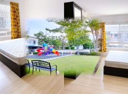 ให้เช่าทาวน์โฮม 2 ชั้น โลตัส ประชาอุทิศ90 900ม  2นอน 3น้ำ 18ตร.วา.145ตร.ม. .เฟอร์ครบ เครื่องใช้ไฟฟ้า รร.สารสาสน์วิเทศศึกษา 300 ม. 