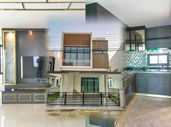 บ้านเดี่ยว 2 ชั้น 42 ตร.วา.โลตัส บิ๊กซี พระราม2 1.5 กม. รร.กรทิพย์ 300ม..182ตร.ม ติดถนนใหญ่ 3นอน.ให้เช่า  2แอร์ ครัวบิวท์อิน 