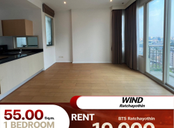 เช่าราคาดีWind Ratchayothin ห้องกว้างขวาง เฟอร์นิเจอร์ เครื่องใช้ไฟฟ้าครบครันครบครันใกล้ BTS รัชโยธิน