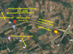 ขาย ที่ดิน ติดถนนสายขามทะเลสอ-โนนไทย  ทล.2068  เชื่อมออกทางหลวงพิเศษ M6 ได้ เนื้อที่ 25 ไร่ 1 งาน 31 ตรว ราคายุติธรรม