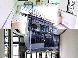 ม.ศรีปทุม บางเขน 2.4 กม. MRT ลาดปลาเค้า 2.3กม.ทาวน์เฮ้าส์ 2 ชั้น 3-4นอน 24ตร.วา. ให้เช่า 3แอร์ 190ตร.ม.บิ๊กซี รามอินทรา 2.1 กม. อารียา