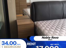 ว่างให้เช่า ✨ คอนโด Noble Revo Silom ห้องตกแต่งทันสมัย เฟอร์นิเจอร์ครบครัน ทำเลทองย่านสีลม