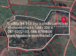 ขายที่ดิน 54 ไร่ 1 งาน และ 122 ไร่ อ.เก้าเลี้ยวนครสวรรค์
