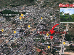 ที่ดินเปล่า ทำเลดี เเหล่งเศรษฐกิจเมืองพัทลุง ถนนพิเศษกิจ ซอยพิเศษกิจ1 ใกล้ตลาดนัดบายพาส เพียง 400 เมตร