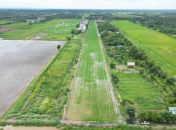 ขายที่ดินคลองสอง ปทุมธานี ใกล้ตลาดไท ติดกับถนน เนื้อที่ 365 ตรว.