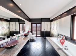 ขาย บ้านเดี่ยว บ้านหรูสไตล์ไทยรีสอร์ต เนื้อที่ 2 ไร่ บ้านบางเสาธง 547 ตรม 2 ไร่ พร้อมสระว่ายน้ำ