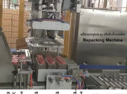 จำหน่ายเครื่องบรรจุ ขวด ถุง สินค้าลงกล่อง แบบอัตโนมัติ Repacking Machi