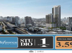 ขายด่วน Reference Sathorn - Wongwianyai ห้องออกแบบฟังก์ชัน ห้องสตูดิโอ 1 ห้องน้ำ