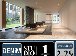 Condo DENIM JATUJAKห้องให้เฟอร์นิเจอร์มาอย่างครบครัน โปรโมชั่นสุดพิเศษ ราคาดีมาก