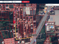 ขายที่ดินเปล่าอ้อมน้อย ผังเมืองสีเหลือง เข้าออกได้ 3 ทาง