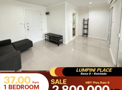 ขายห้องตกแต่งมินิมอลพร้อมขายเลยห้องตกแต่งสวย คอนโด Lumpini Place Rama 9 - Ratchada